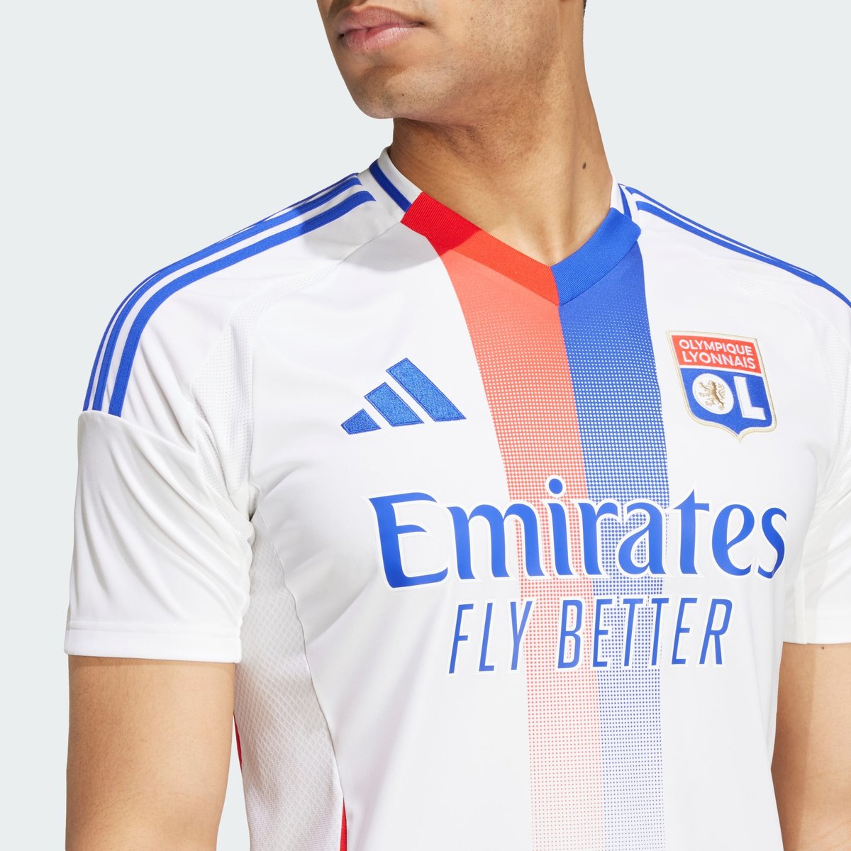 Maillot Domicile Olympique Lyonnais 24/25 Maillot Domicile Olympique Lyonnais 24/25 white, adidas Performance
