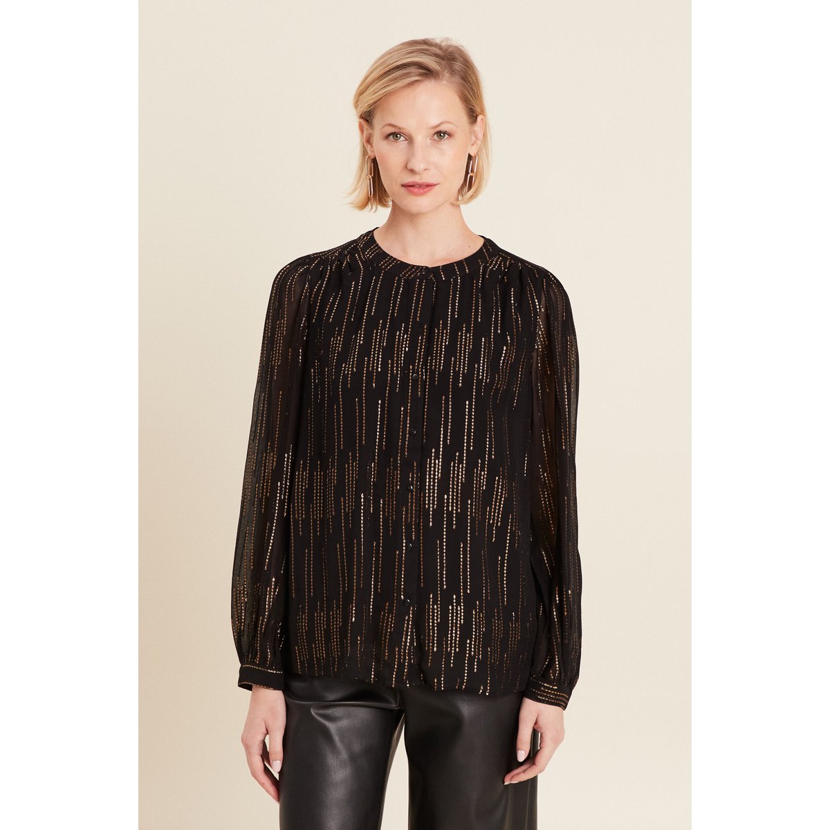 Blouse manches longues couleur or, BREAL