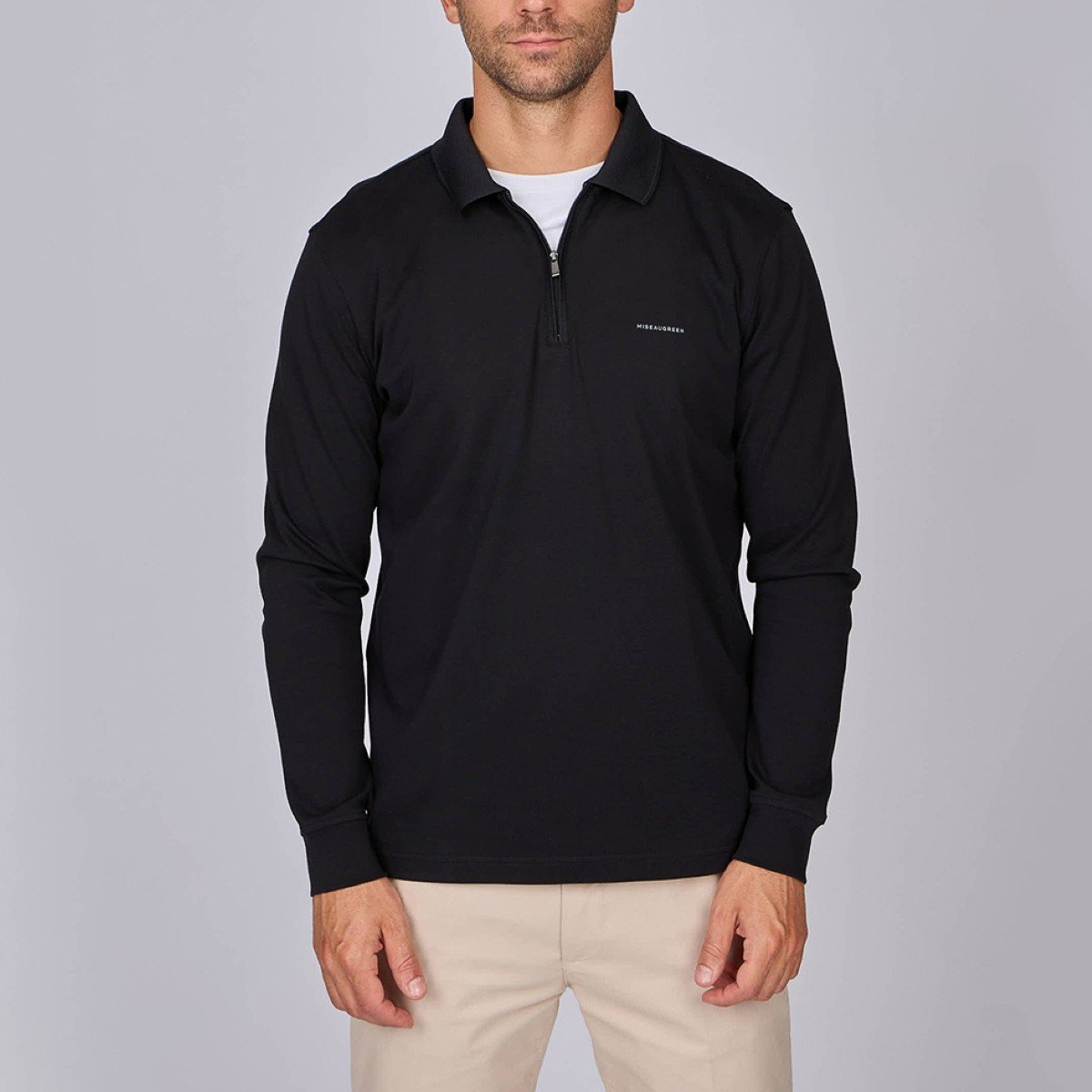 Polo Ellian noir, MISE AU GREEN