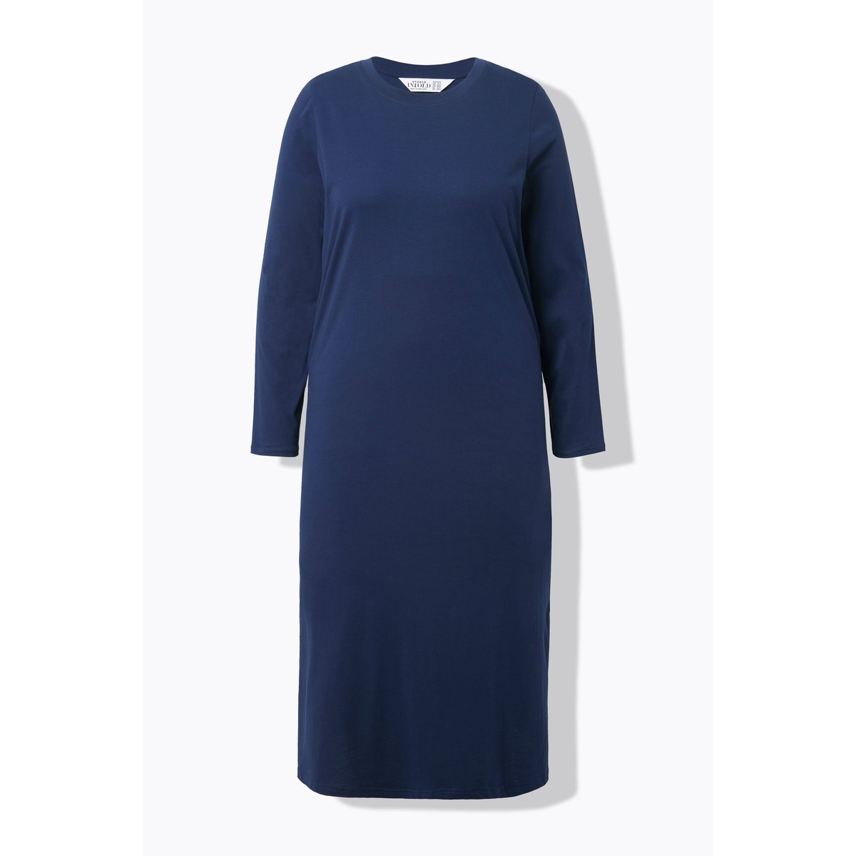 Robe maxi en jersey, manches longues marine, STUDIO UNTOLD