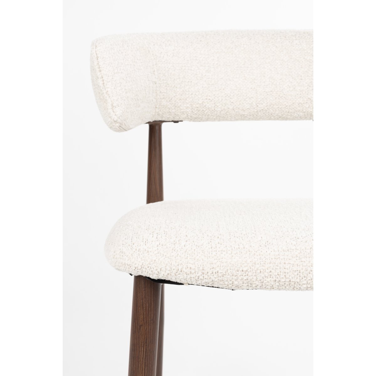 Chaise design empilable en tissu (lot de 2), STANLEY beige, BOITE A DESIGN