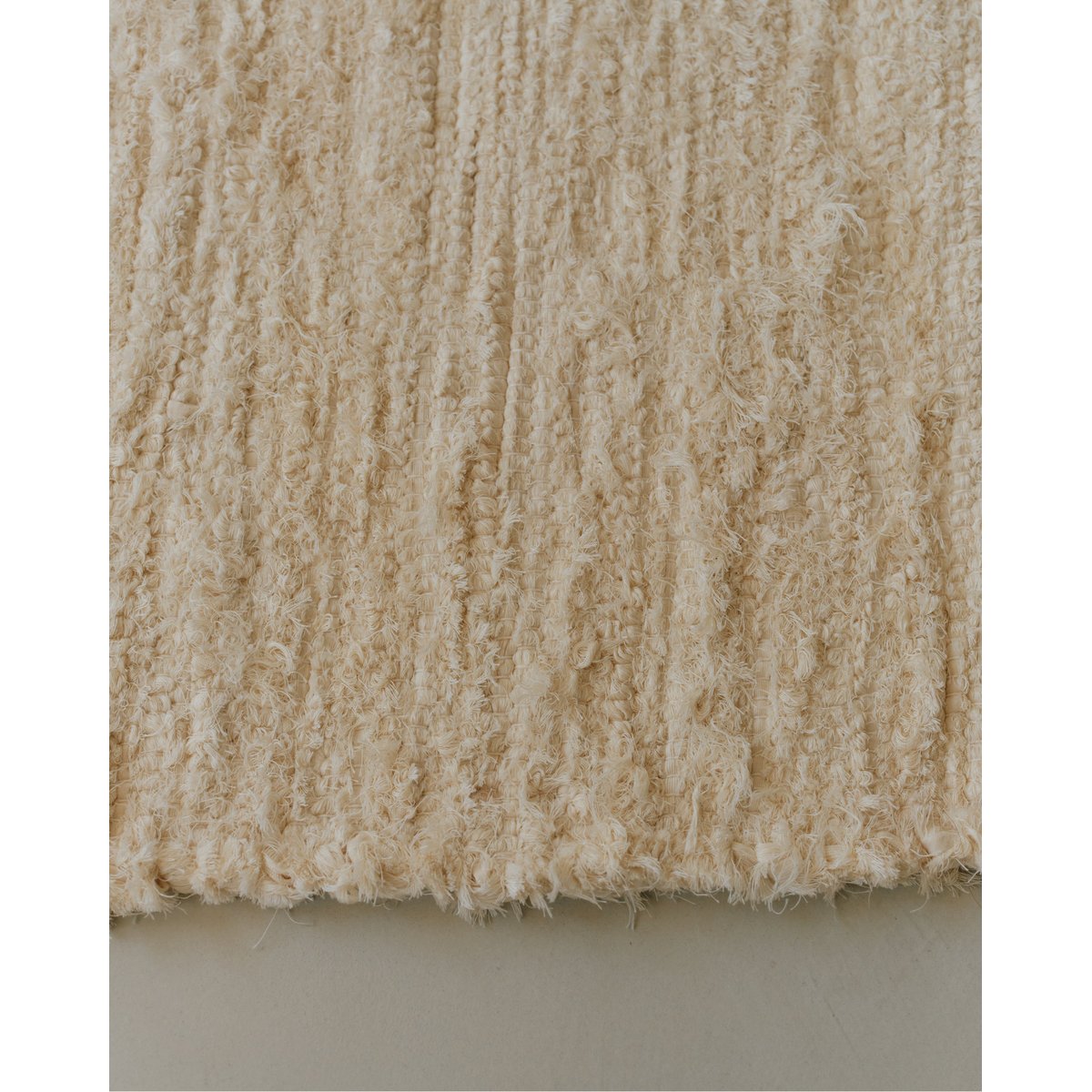 Tapis en tissus naturels beige 100x150 cm beige, HANNUN