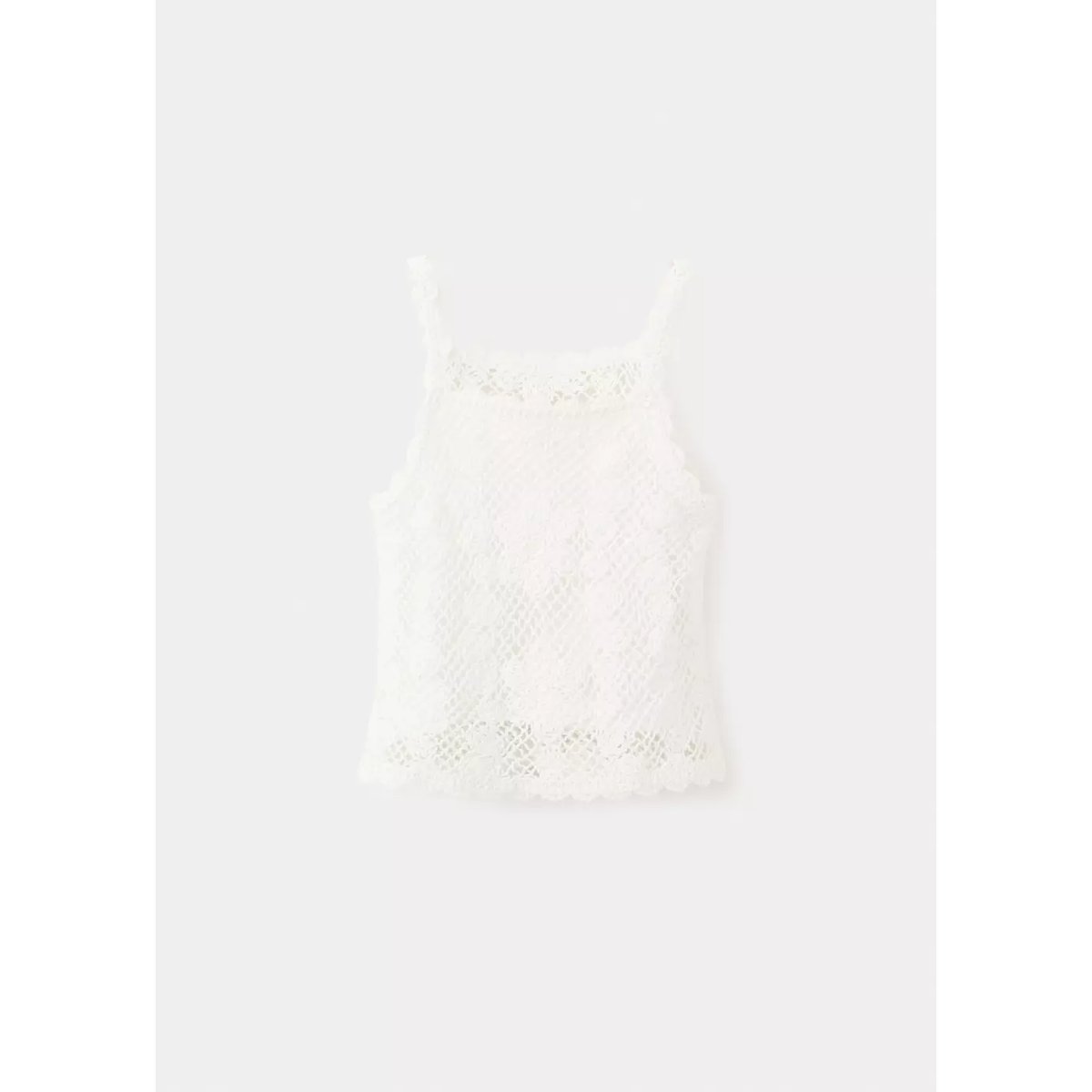 Top crochet beige, MANGO BABY