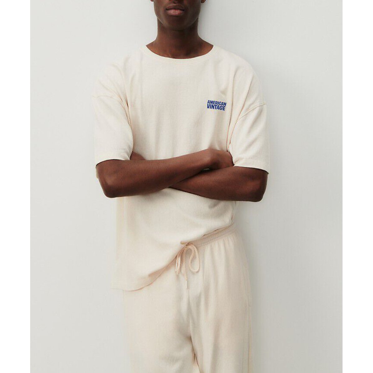 Ykobow Oversized Short Sleeve T-Shirt ecru , AMERICAN VINTAGE