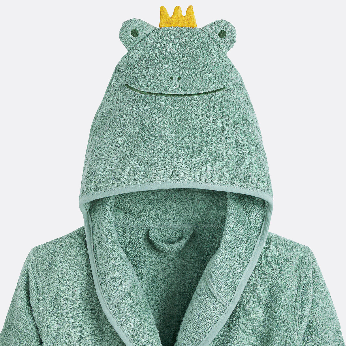 Peignoir coton biologique Rainette 400 g/m2 vert grisé, LA REDOUTE INTERIEURS