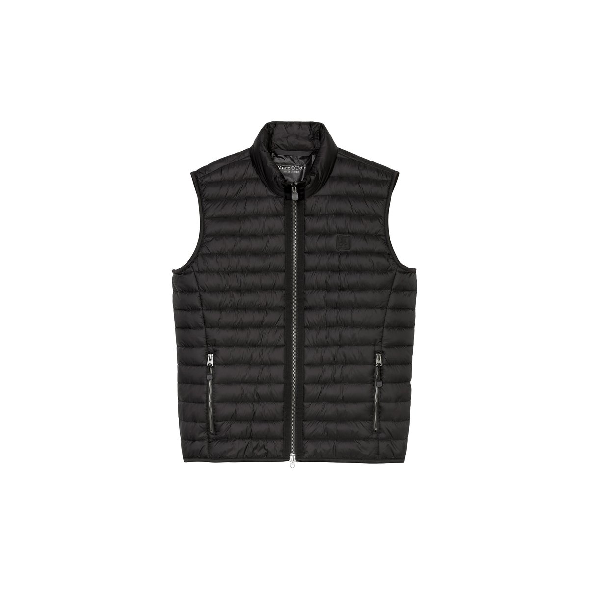 Gilet matelassé regular en matériau recyclé noir, MARC O'POLO