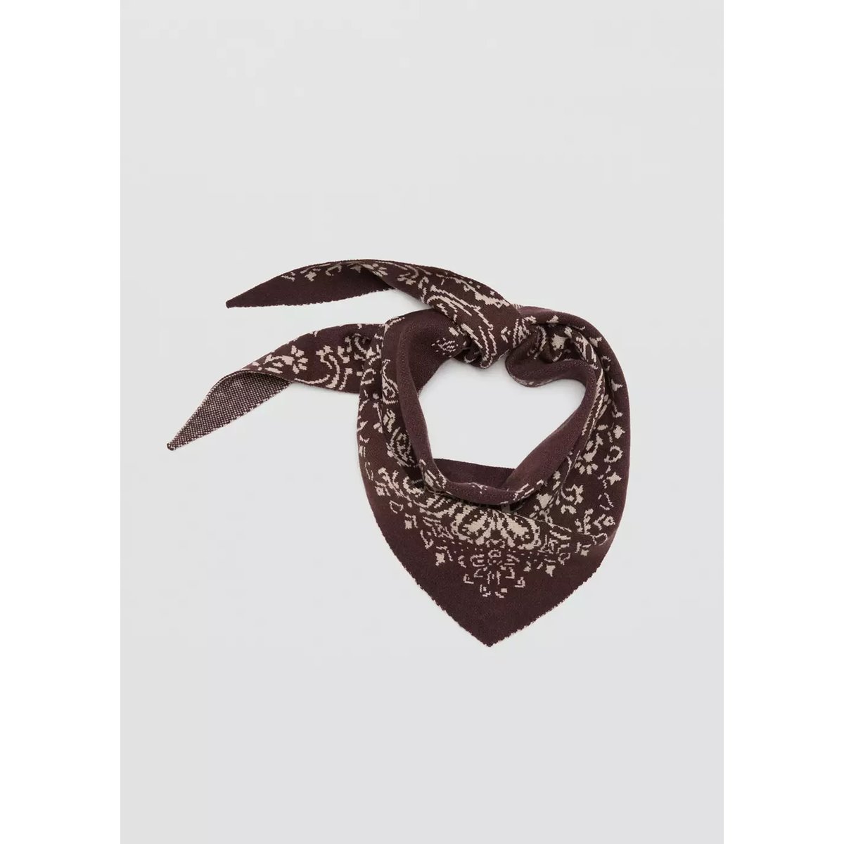 Écharpe maille imprimée chocolat, MANGO KIDS