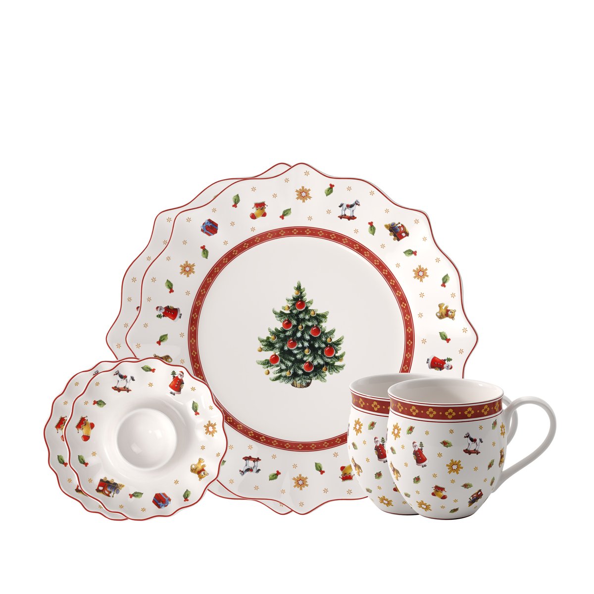 Ensemble Pour Le Petit Déjeuner Blanc Sa TOY'S DELIGHT rouge, VILLEROY & BOCH