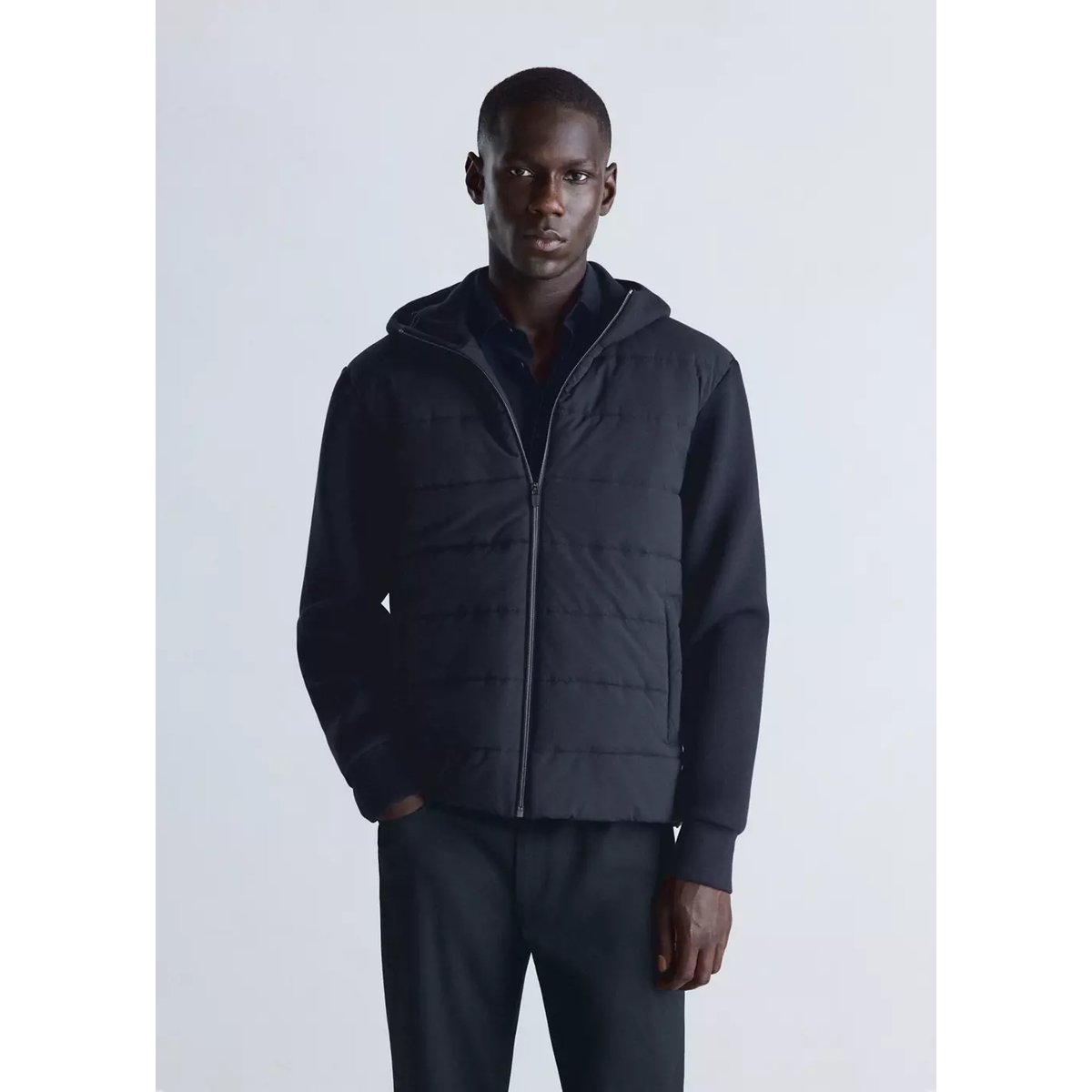 SWEATSHIRT SCUBPAD bleu marine, MANGO MAN