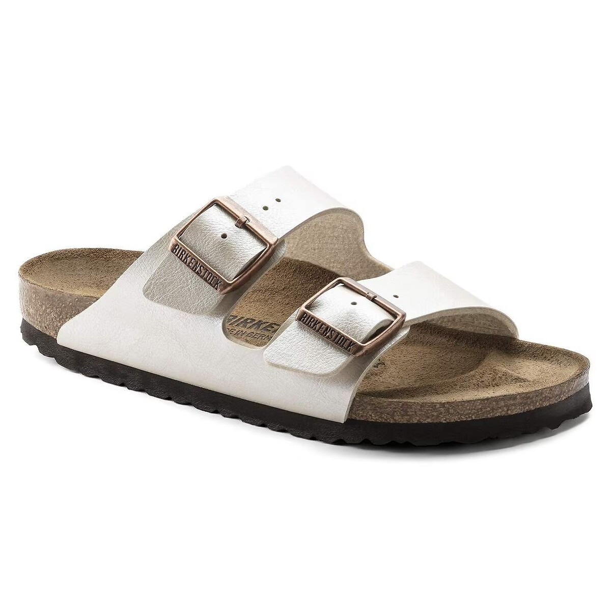 Arizona Double-Strap Mules white, BIRKENSTOCK