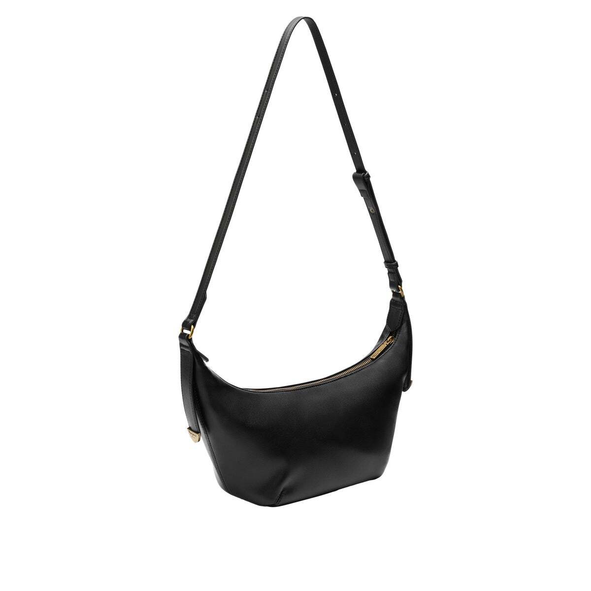 Sac Demi-Lune Effet Cuir noir, PEPE JEANS