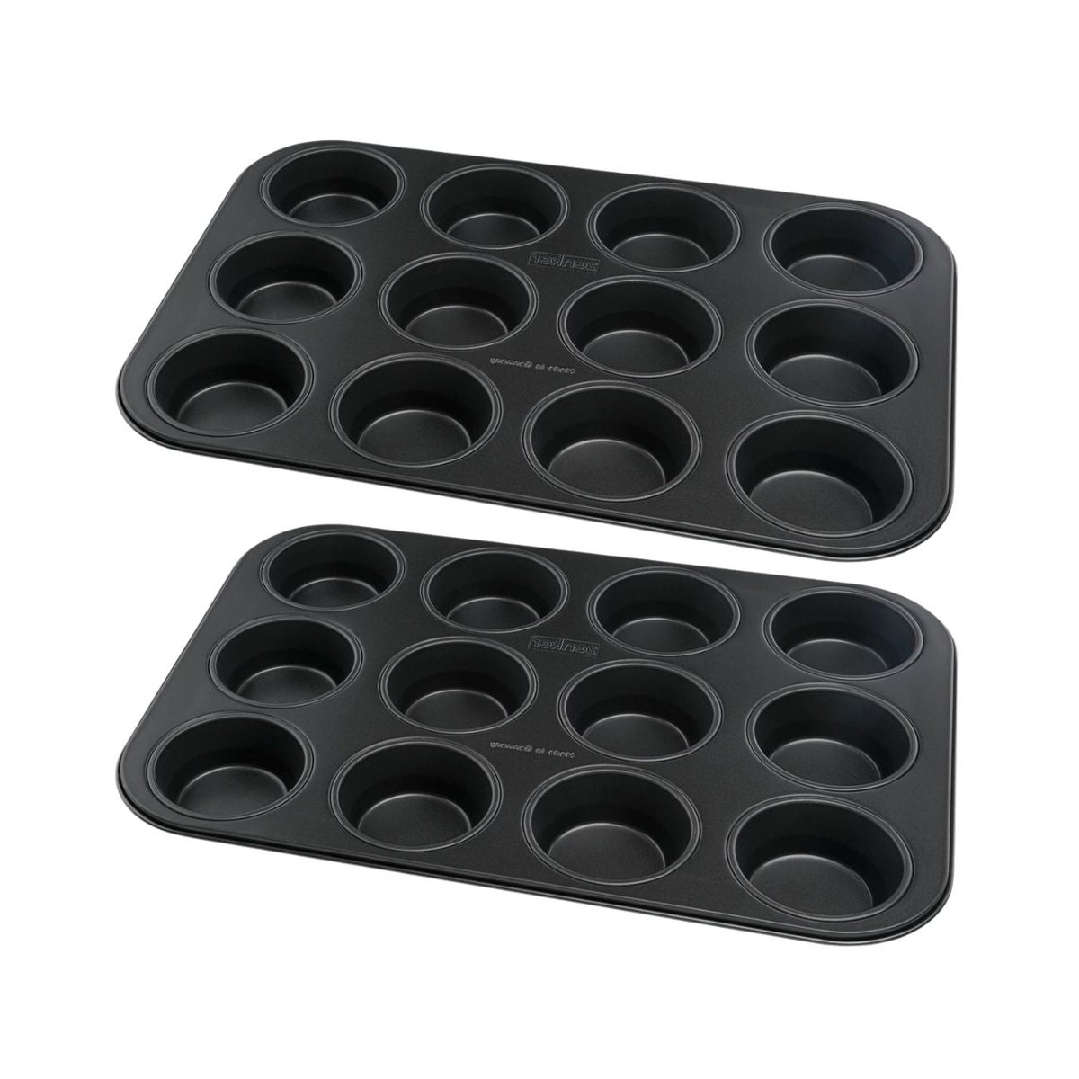 Lot de 2 moules à gâteaux 38,5/26,5/3 cm Black metallic Black noir, ZENKER