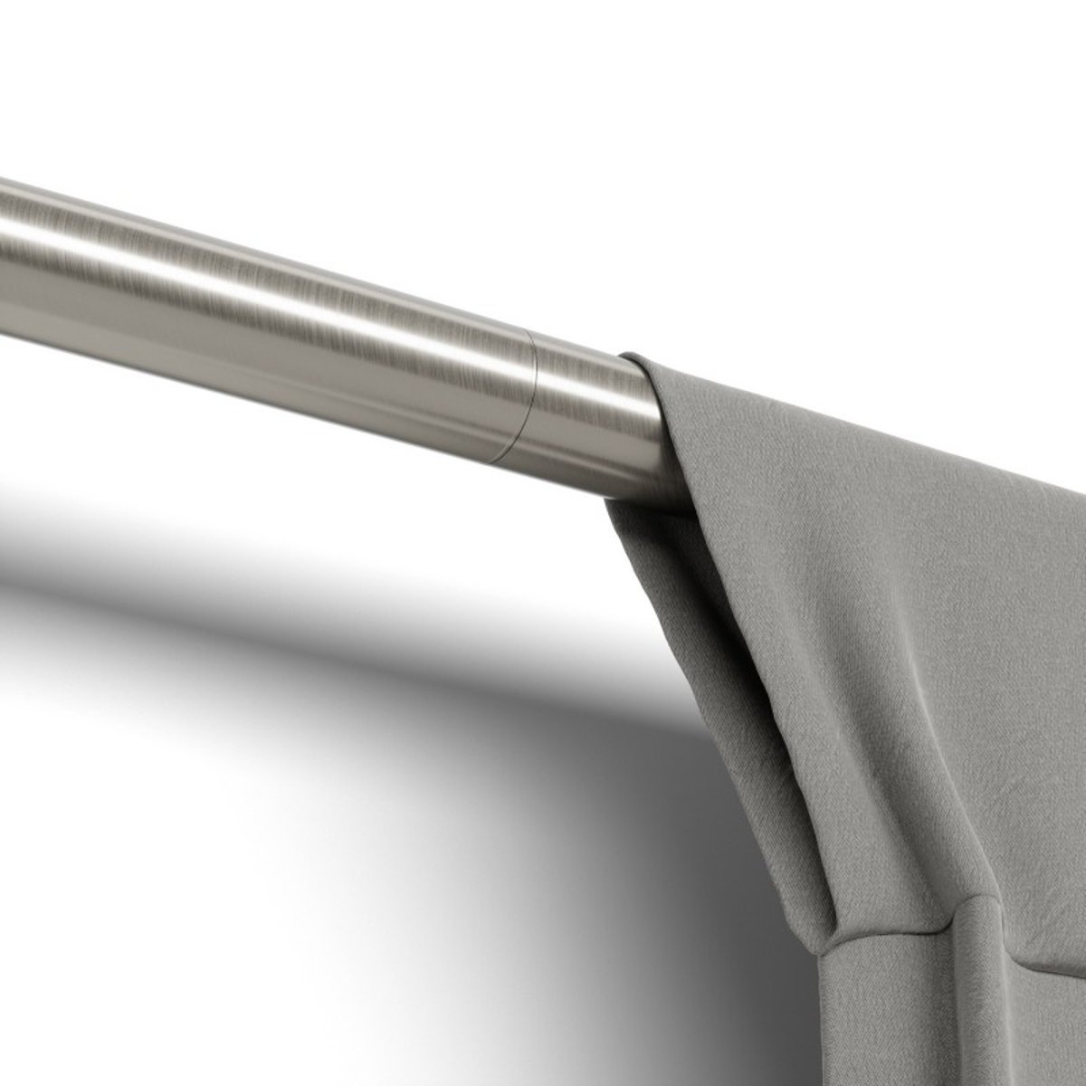 Tringle à rideaux extensible compacte ZEN argent, UMBRA