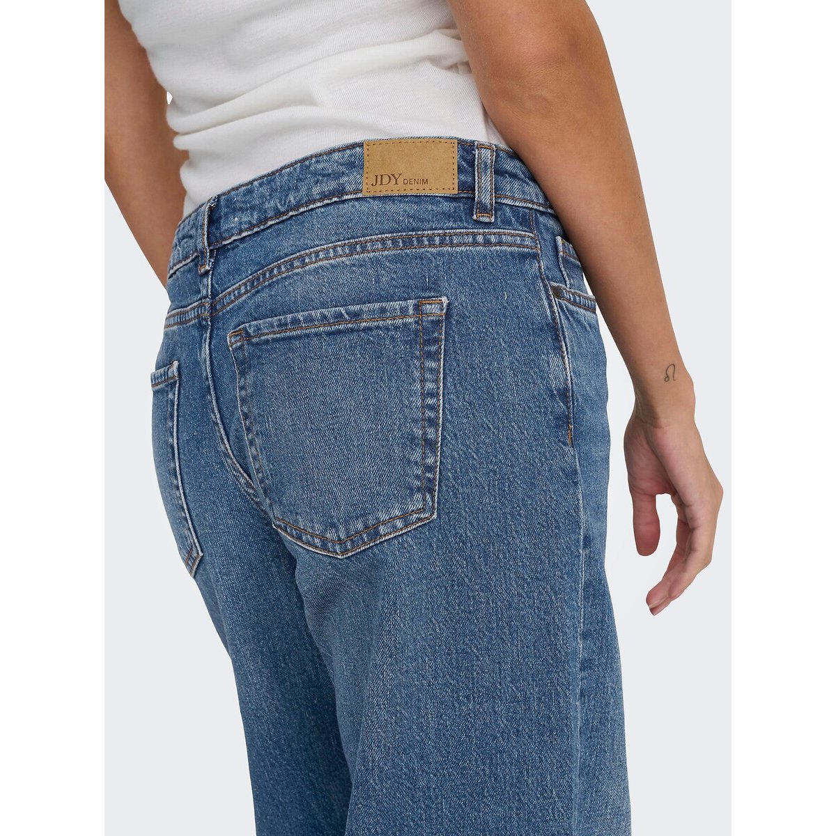 Jeans large, taille haute medium blue, JDY