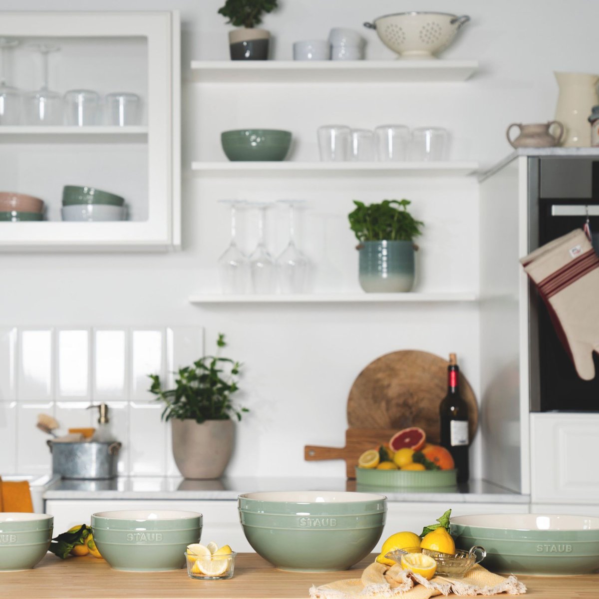 Bol 18 cm, Céramique, Eucalyptus eucalyptus, STAUB