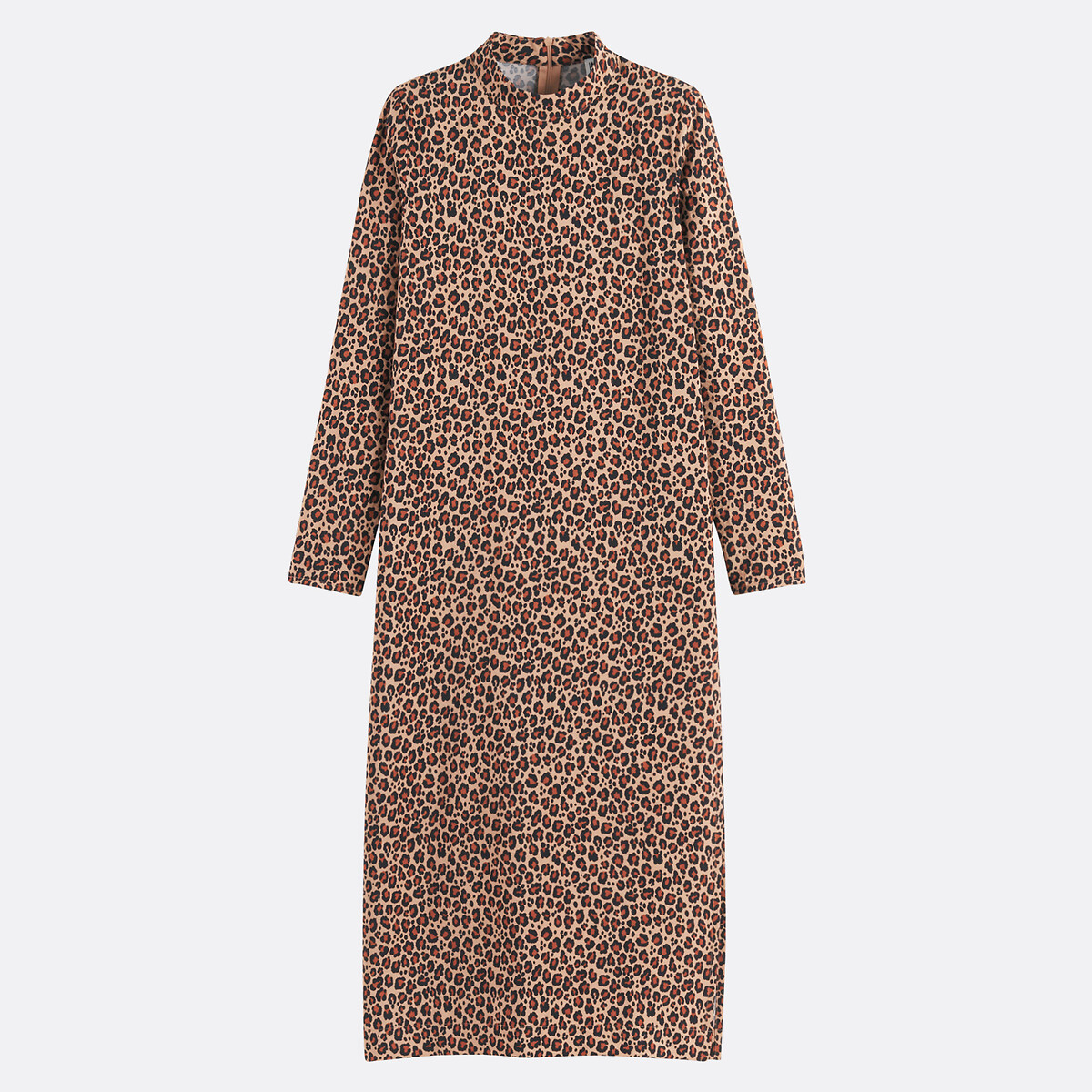 Maxi Shift Dress in Animal Print leopard print, LA REDOUTE COLLECTIONS