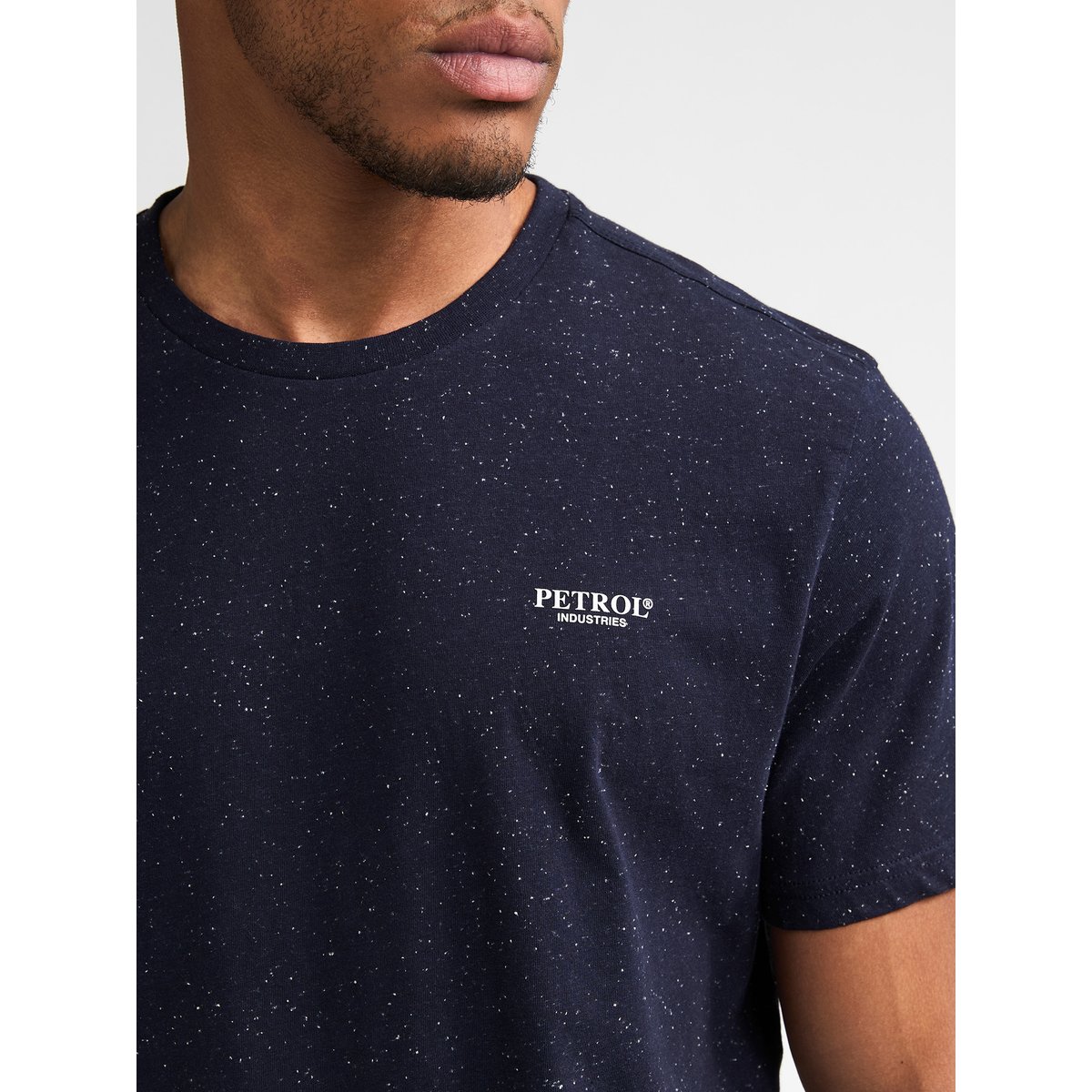 T-shirt chiné irving bleu royal navy, PETROL INDUSTRIES