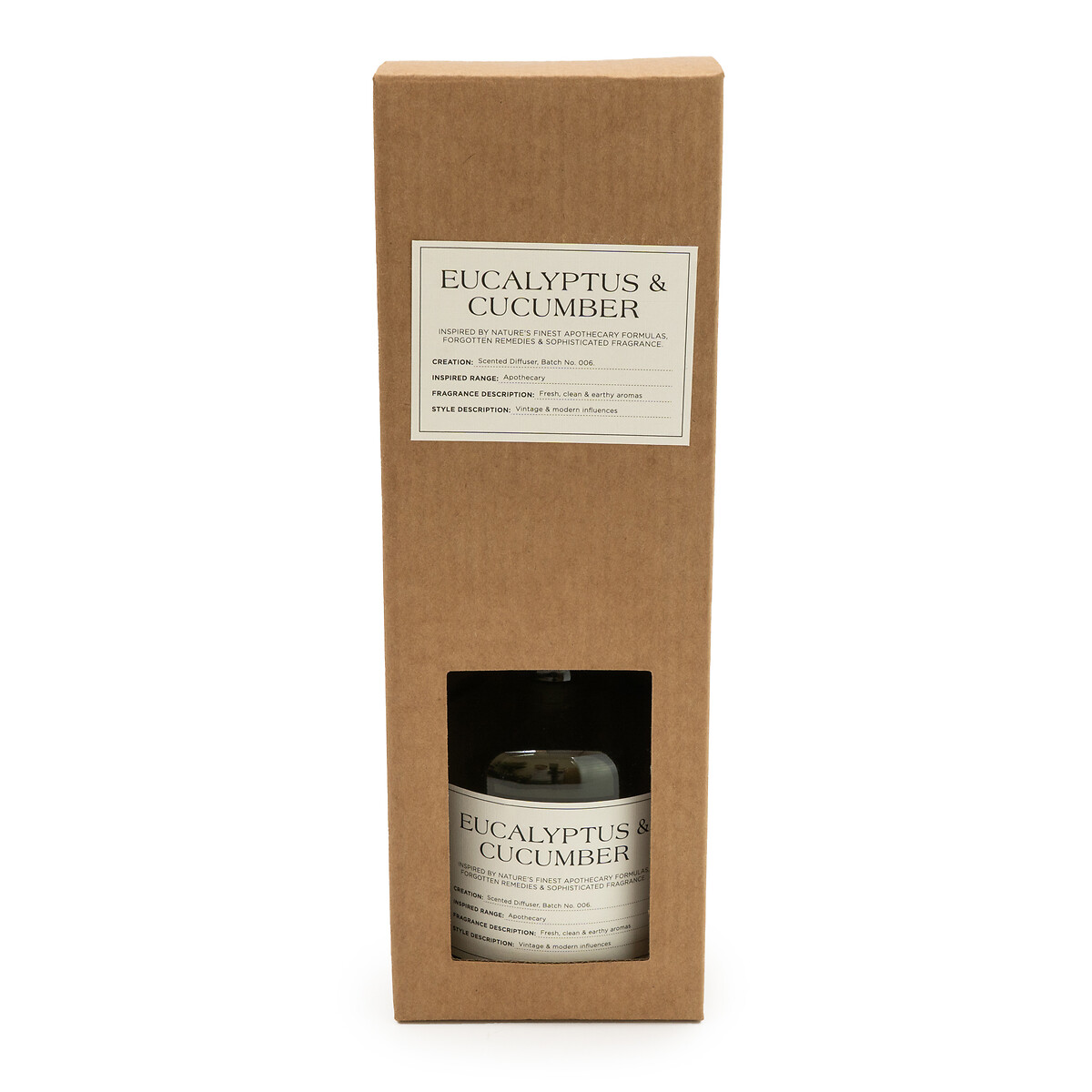 Apothecary Eucalyptus & Cucumber Diffuser, 250ml green, SO'HOME