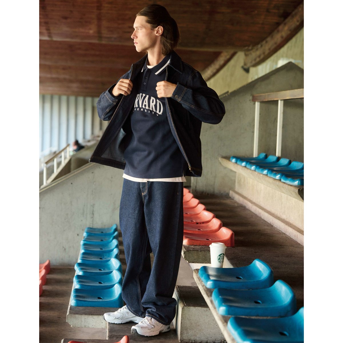 Jean loose brut bleu moyen, BZB