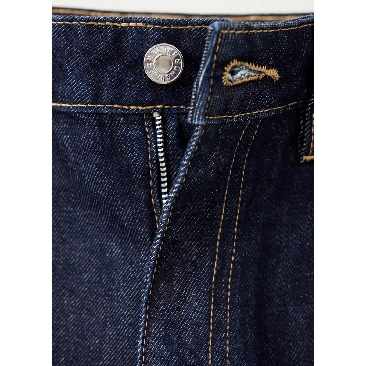 Jean Danila large taille haute bleu, MANGO