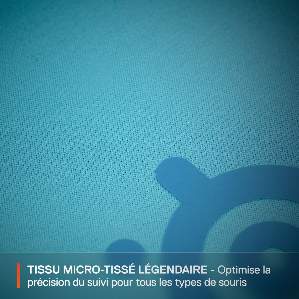 Tapis de souris QcK L Aqua couleur unique, STEELSERIES