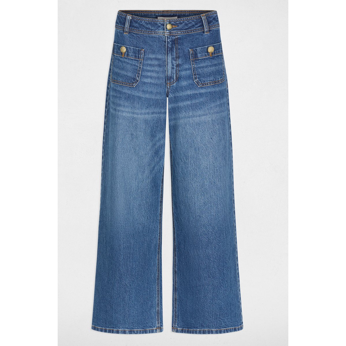 Jean large taille haute denim stone, MORGAN
