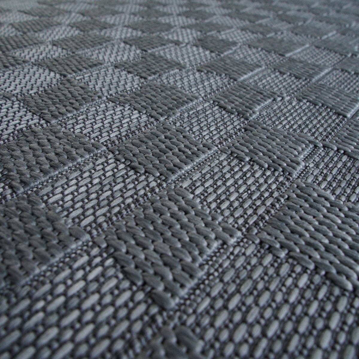 Tapis aspect jute JUTA ASPECT BOX gris, THE DECO FACTORY