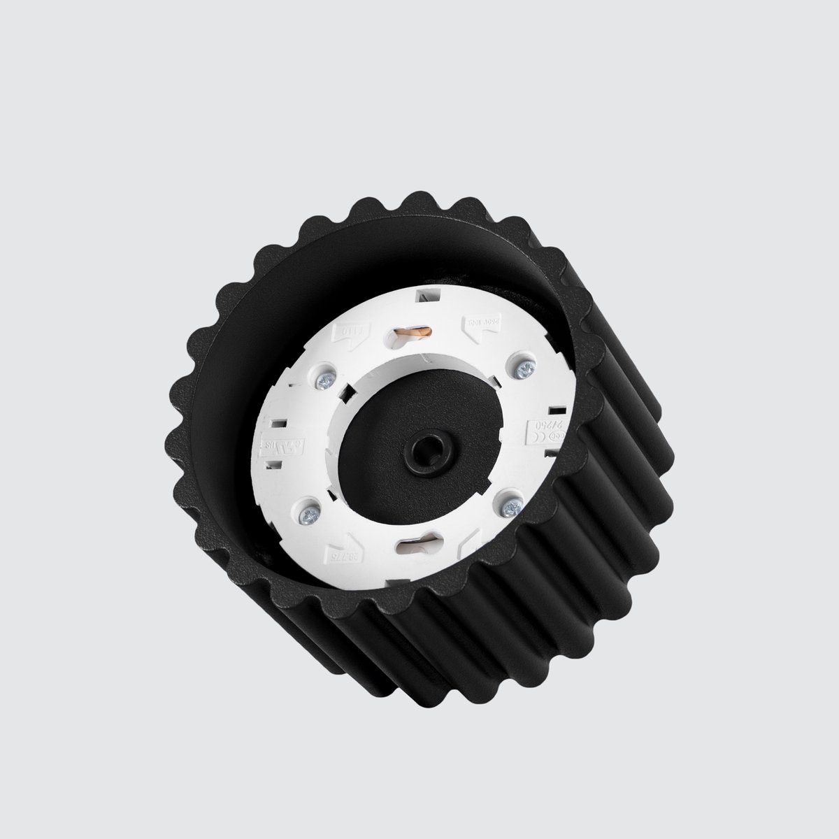 Plafonnier Aluminium Noir Gx53 1 Aura noir, EDEN