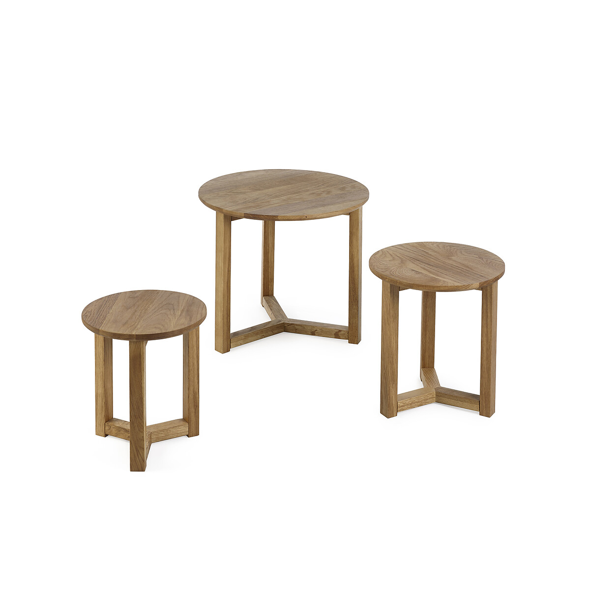 Nyra Oak Nest Of Tables (Set of 3) oak, SO'HOME
