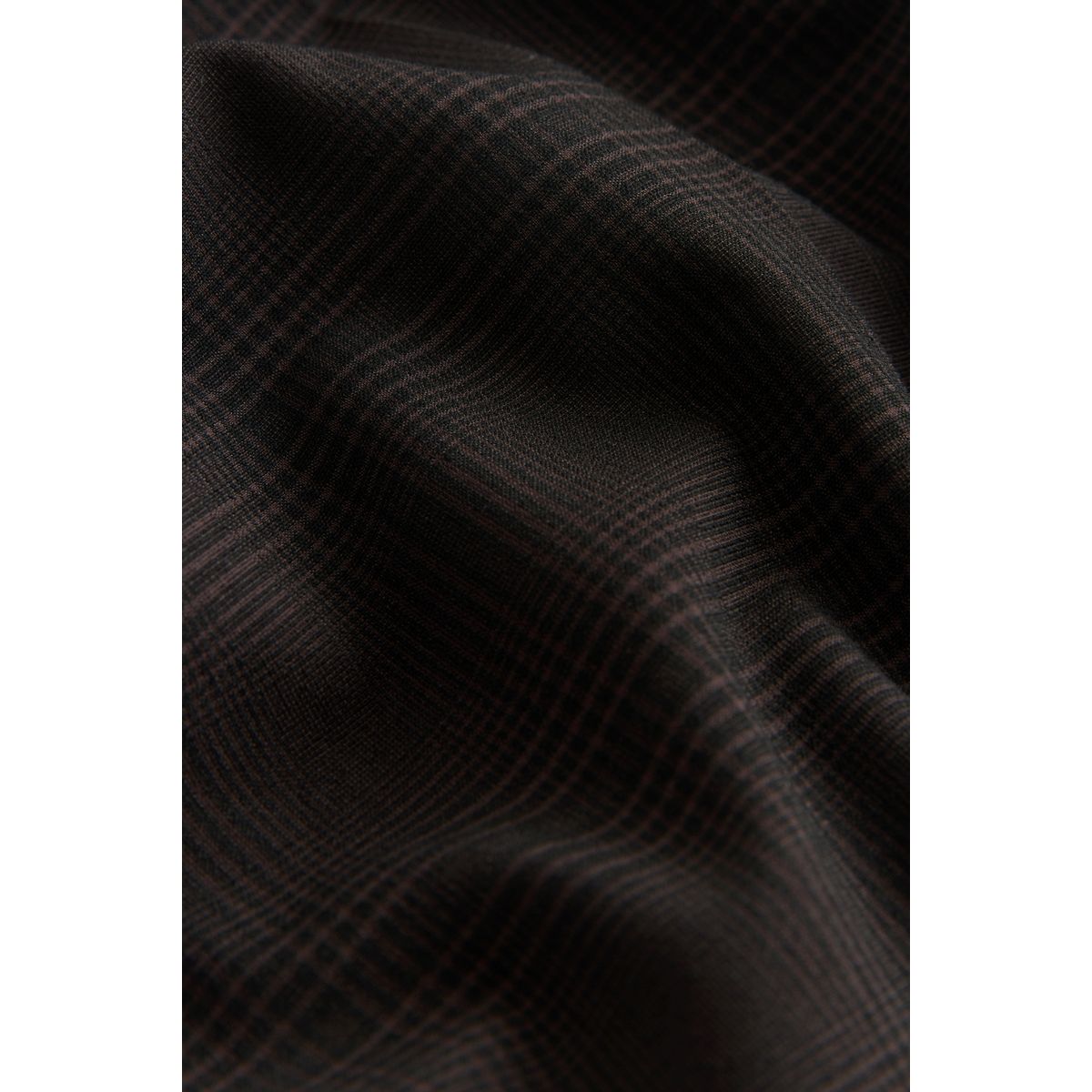 Pantalon droit à double pli et carreaux marron chocolat, NEXT