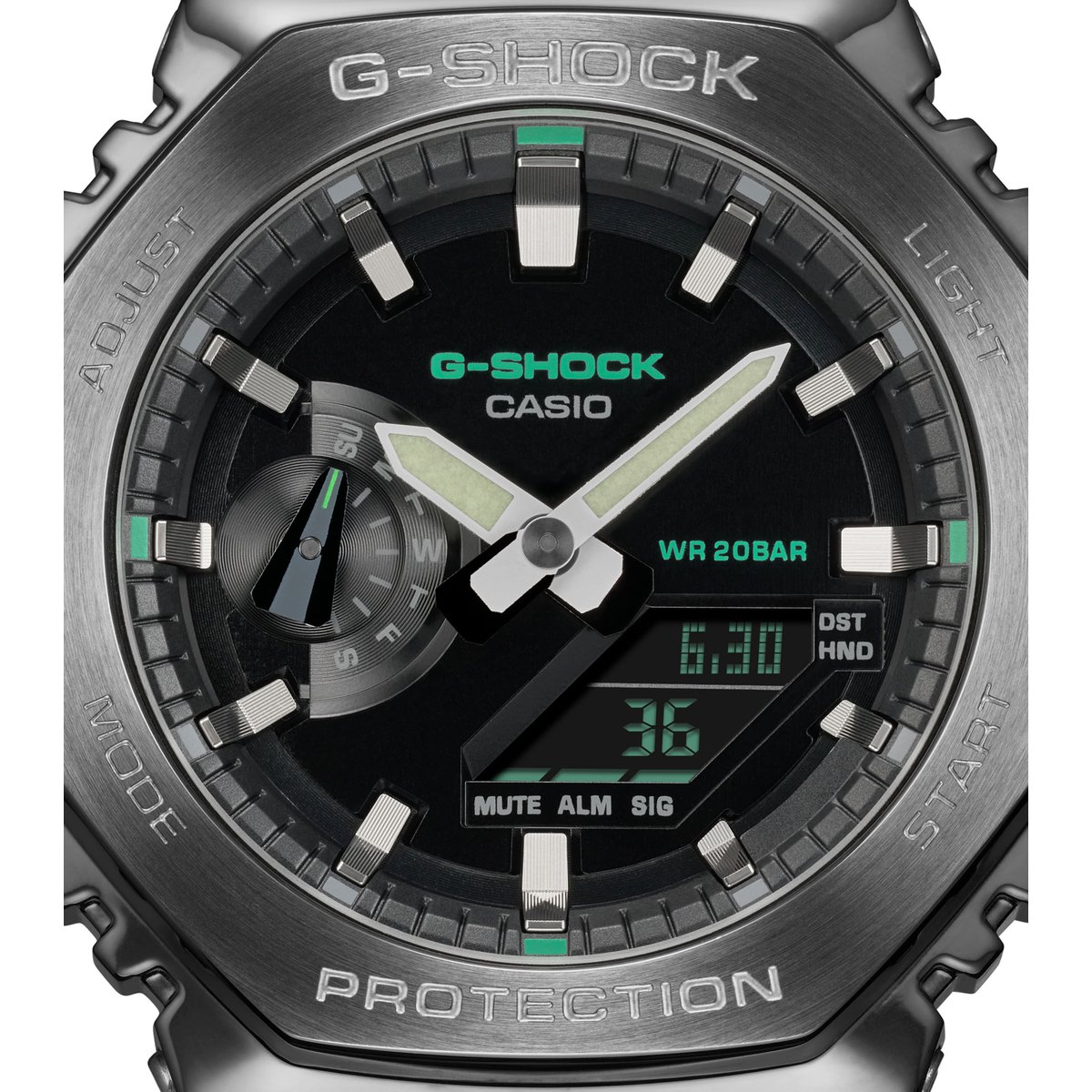 Montre Analogique Digital CASIO G-SHOCK noir noir kaki, G-SHOCK
