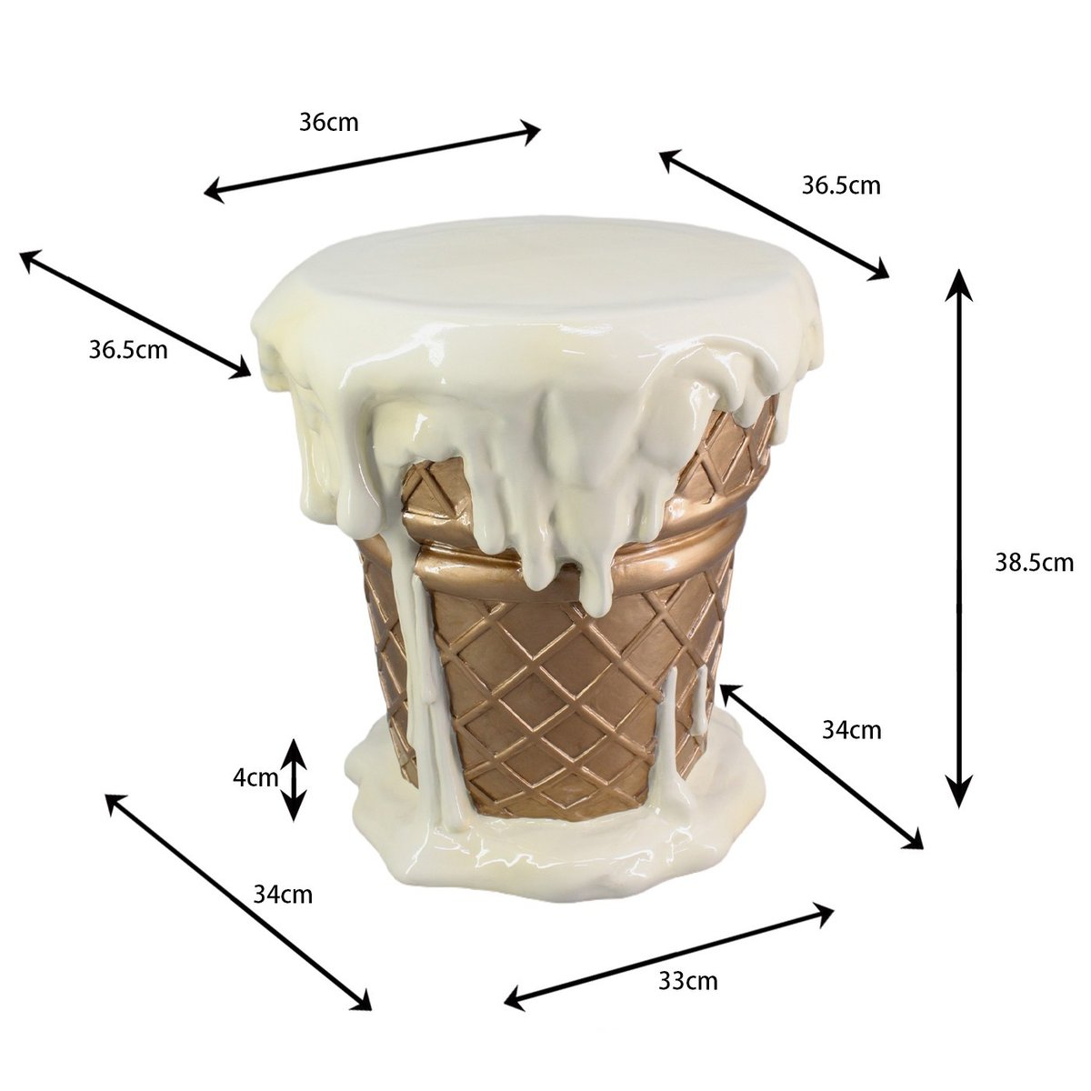 Tabouret glace vanille, KARE DESIGN