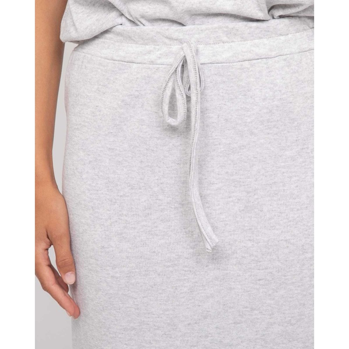 Jupe Longue Molleton Xivela gris, DONA LISA