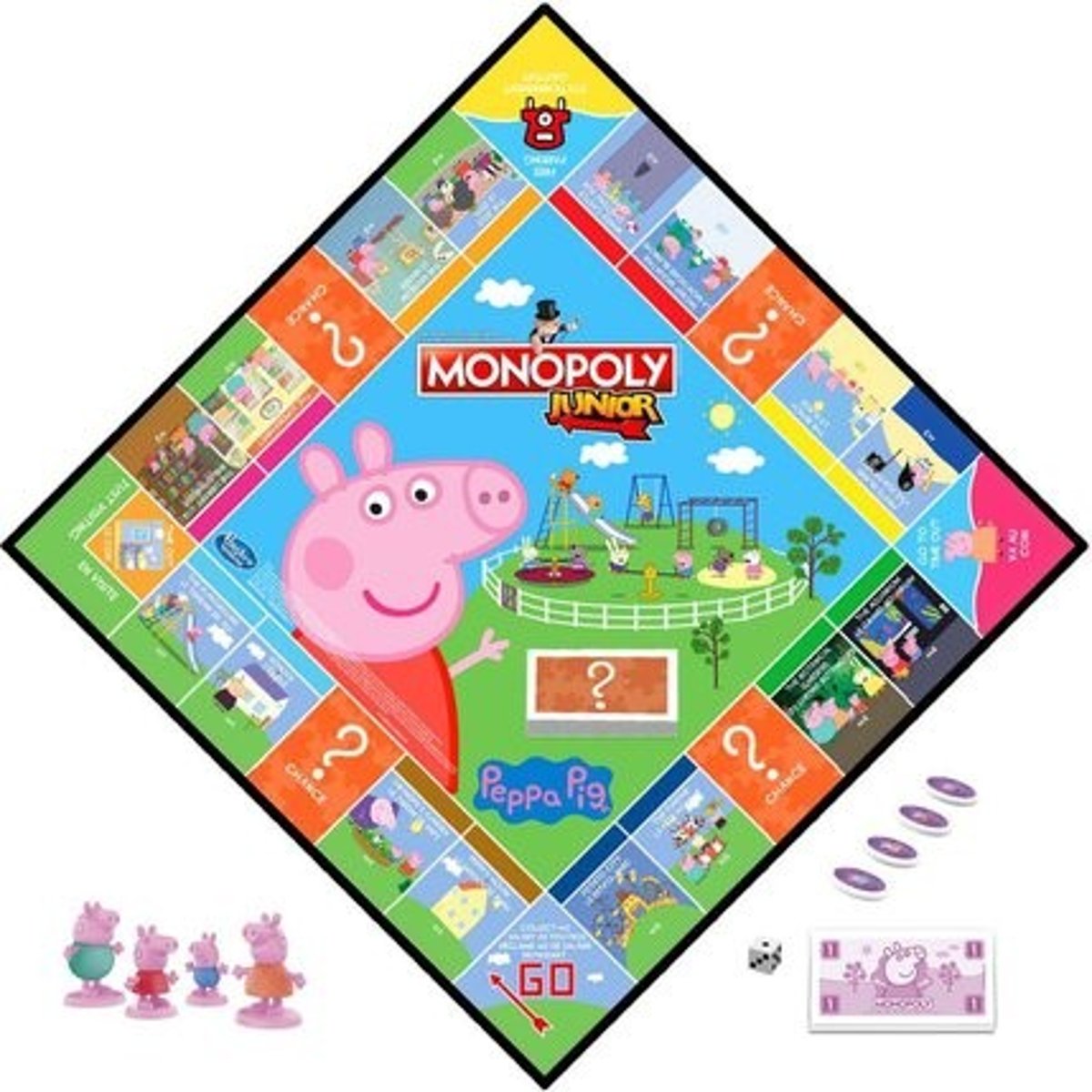 Monopoly junior : édition peppa pig couleur unique, HASBRO