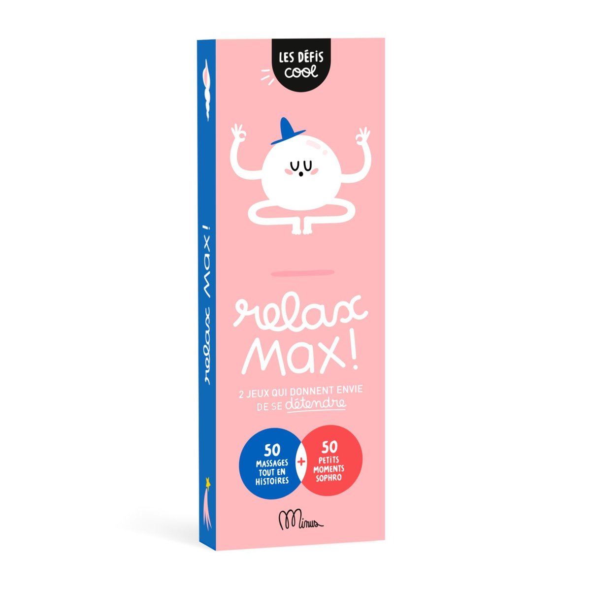 Jeu de carte défis cool - Relax Max ! rose, MINUS EDITIONS