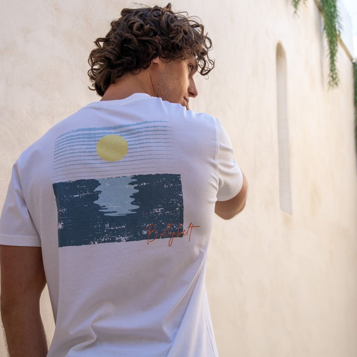 T-shirt 100% coton biologique VINTAGE blanc, BILLYBELT