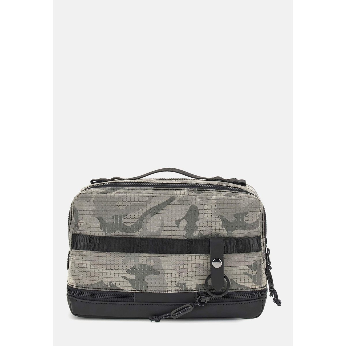 Trousse De Toilette Asti Camouflage gris, GUESS