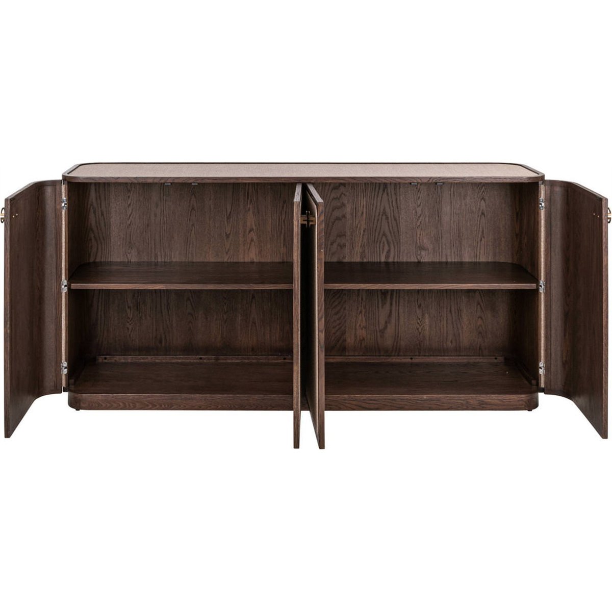 Buffet 4 portes en bois collection WILLOX beige et bois foncé, RECOLLECTION