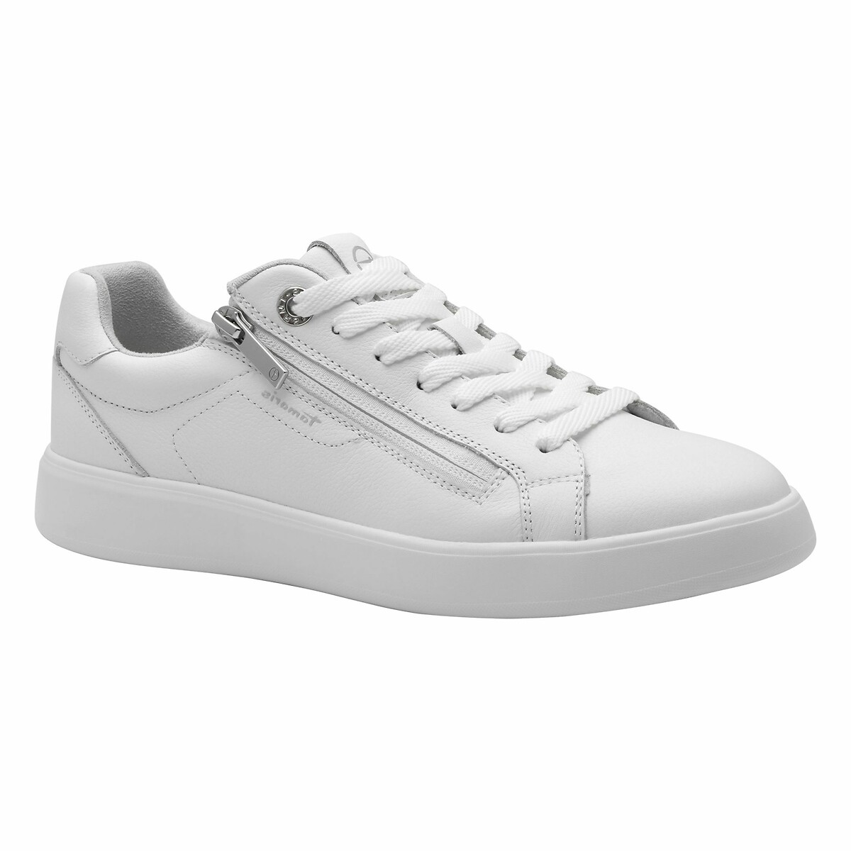 Zip-Up Trainers white, TAMARIS