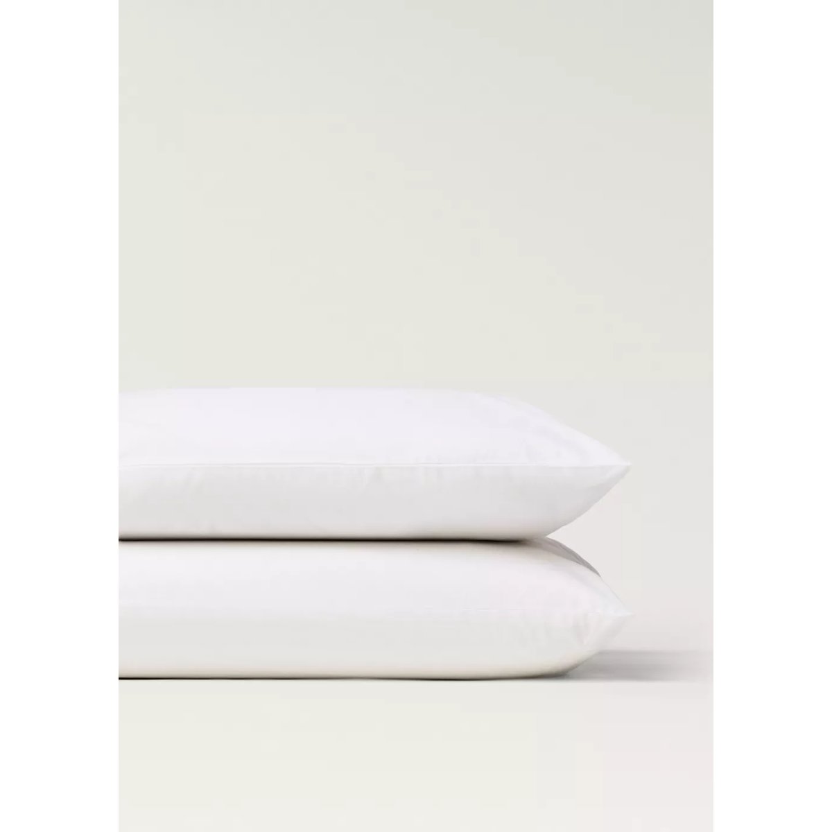 Deux taies d’oreiller percale de coton 50x75 cm blanc, MANGO HOME