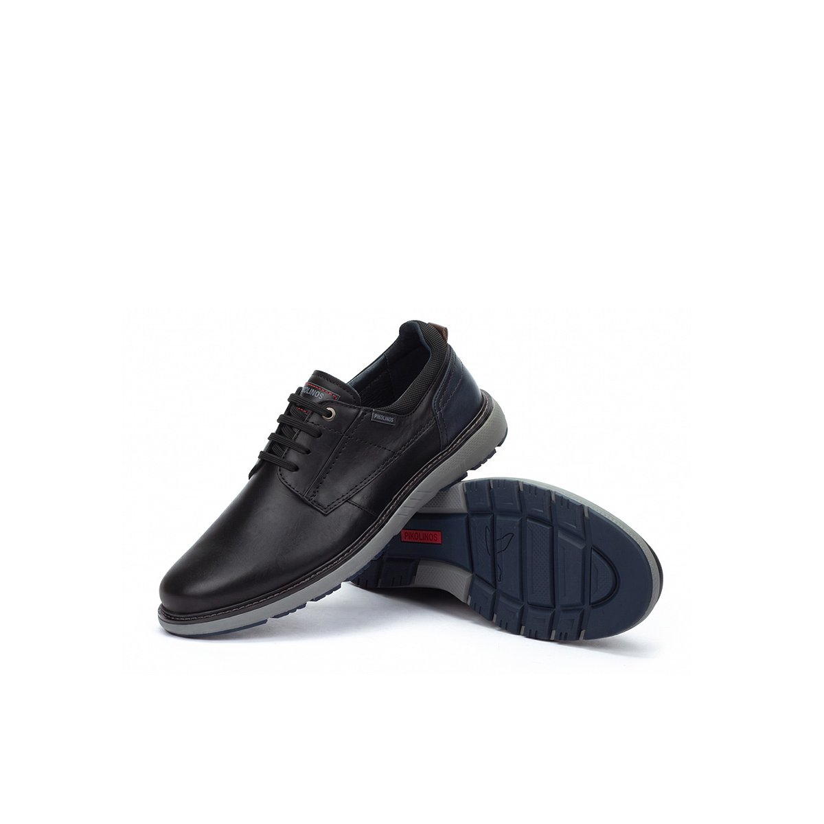 Chaussures à lacets cuir Bilbao black, PIKOLINOS