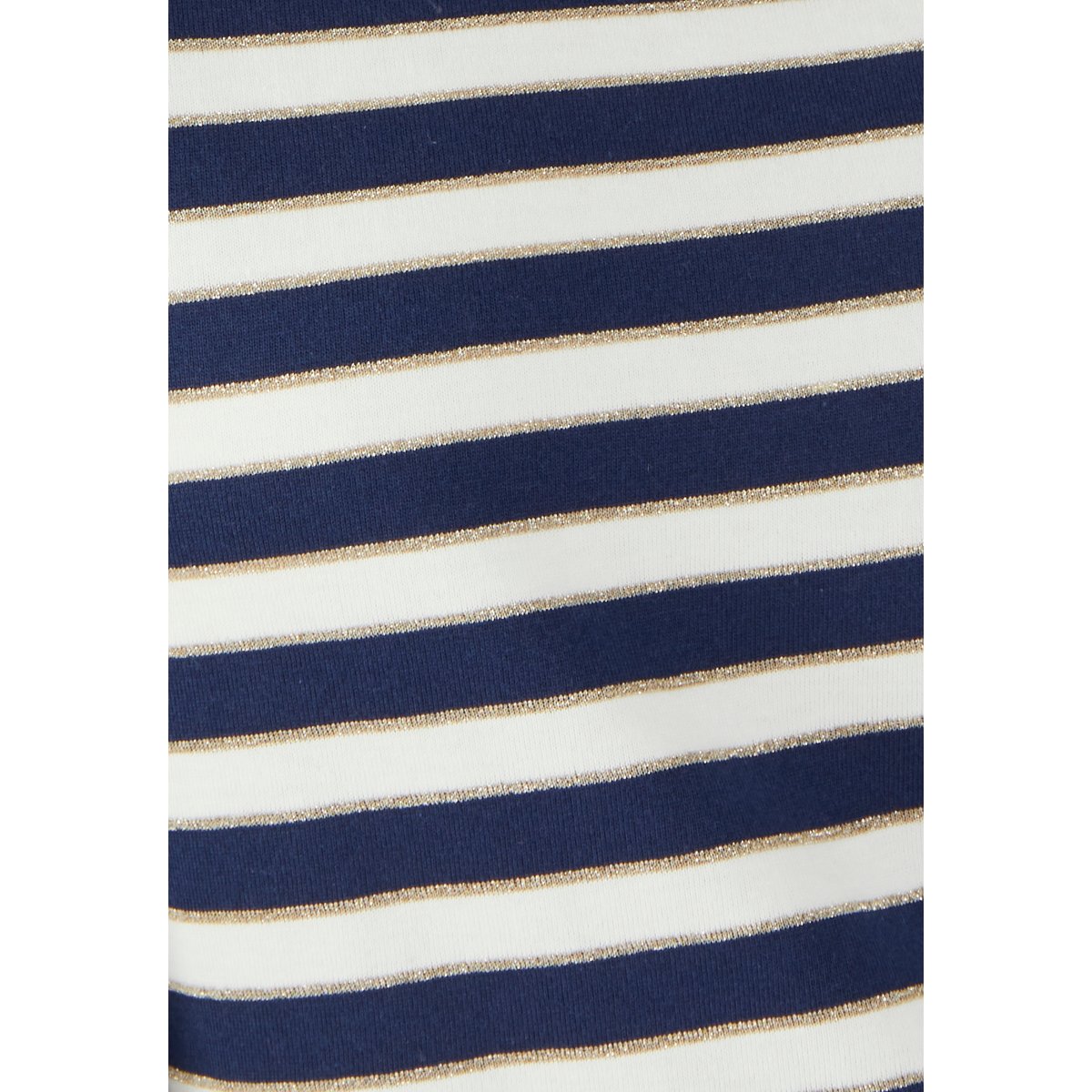 Marinière brillante manches 3/4 bleu marine rayé, DAMART
