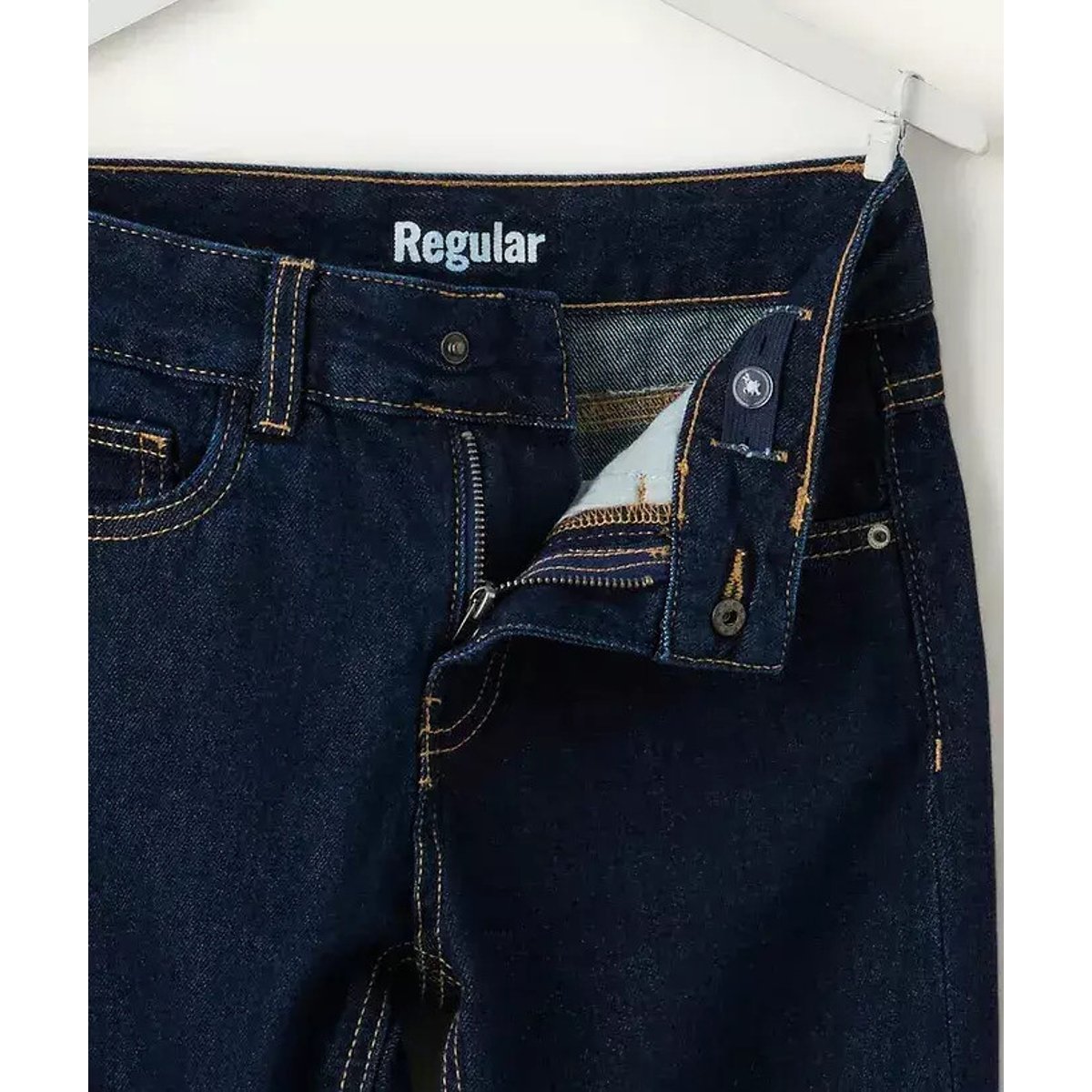 Jeans dritti blu denim, TAPE A L'OEIL