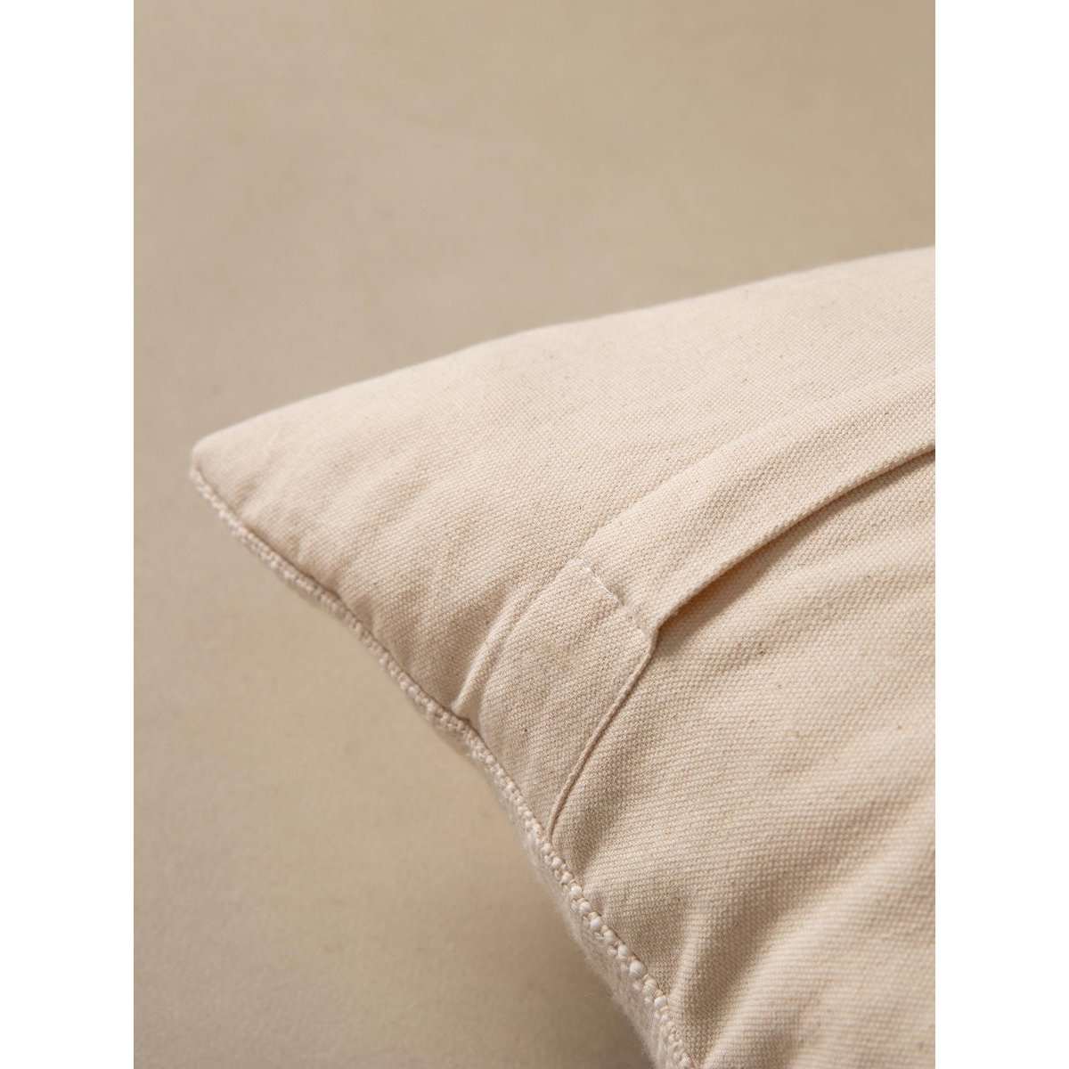 Coussin 100% Coton Rayures -EDA moutarde, KENAY