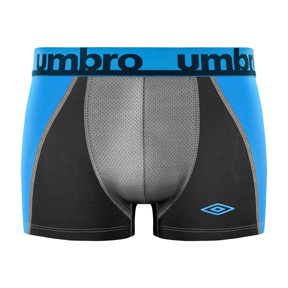Lot De 6 Boxers Microfibre Tec noir/gris/bleu/rouge, UMBRO