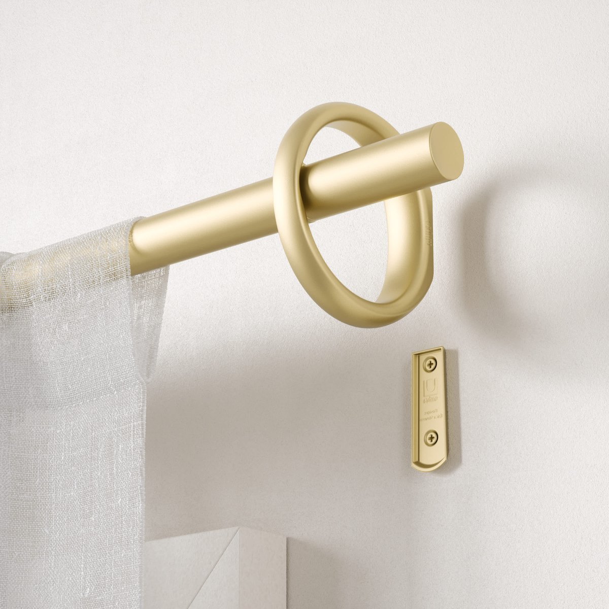 Tringle à rideaux design épuré RINGLET or, UMBRA