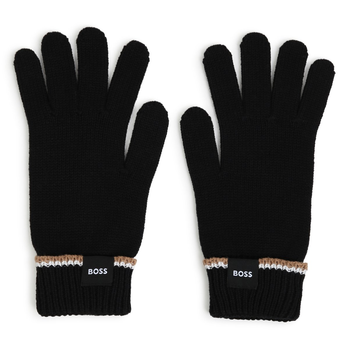 Gants tricot black, BOSS KIDSWEAR