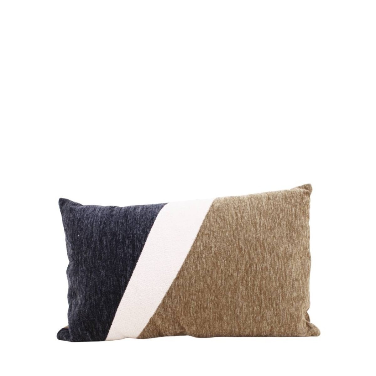 Coussin jacquard rayé 30x50cm vert, ORNAMI