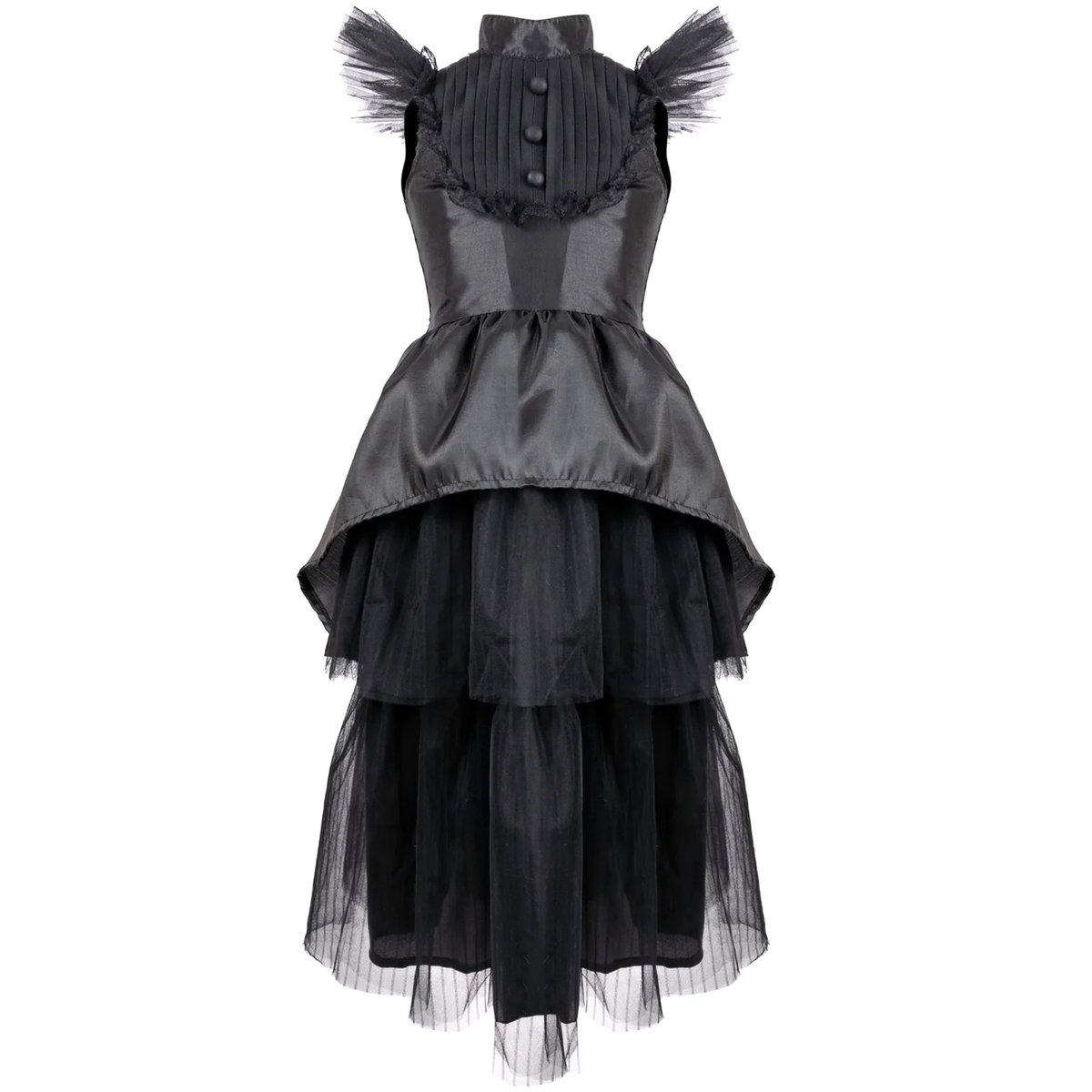 Déguisement enfant – Robe sorcière gothique noir, GREAT PRETENDERS