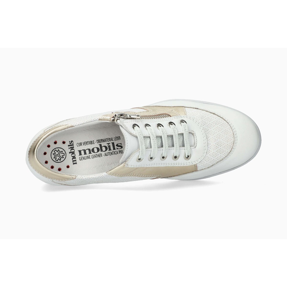 Baskets en cuir PATRIZIA blanc pur p5146681, MEPHISTO